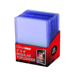 Ultra Pro 3" x 4" Regular Toploader - 25 Count Pack